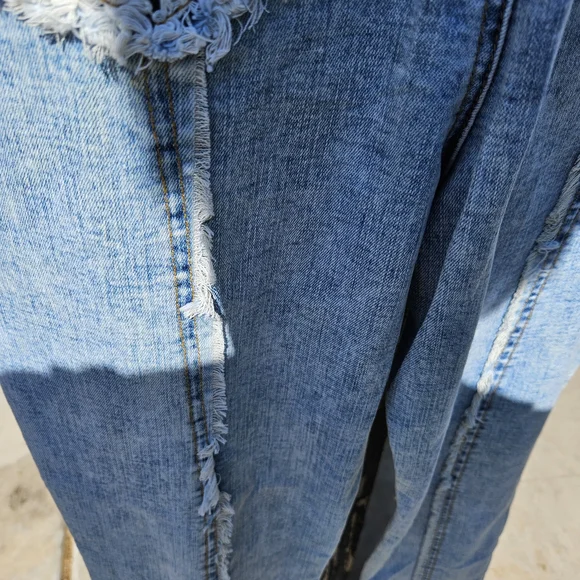 POL Lightwashed Blue Denim Women's Jumper - Picture 6 of 8